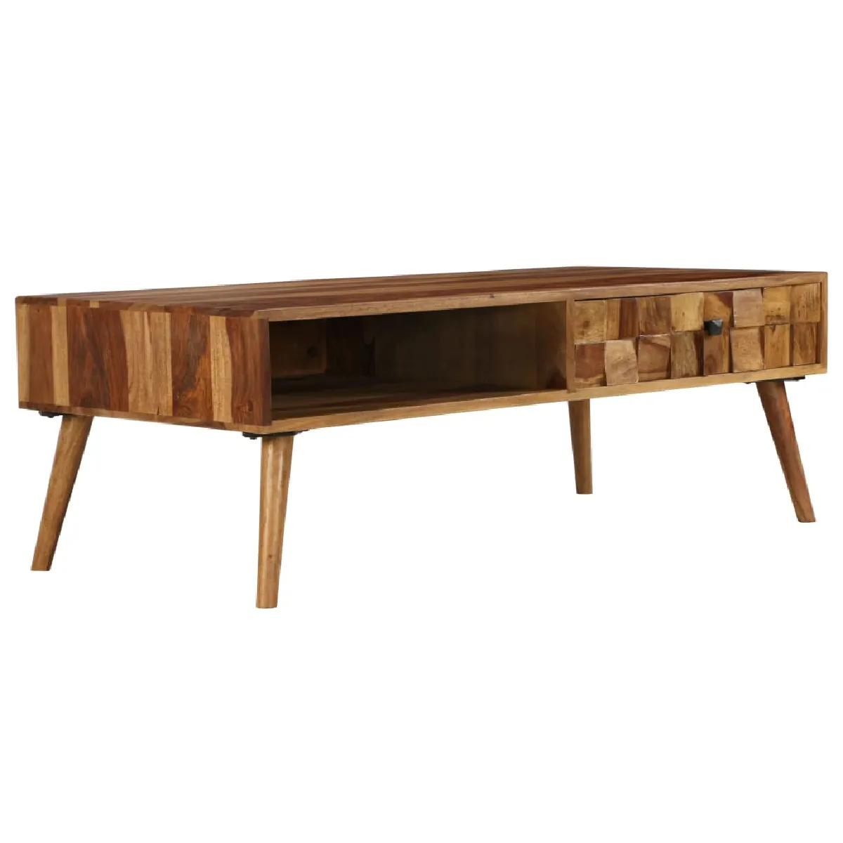 VidaXL Table basse Bois massif 110x50 cm