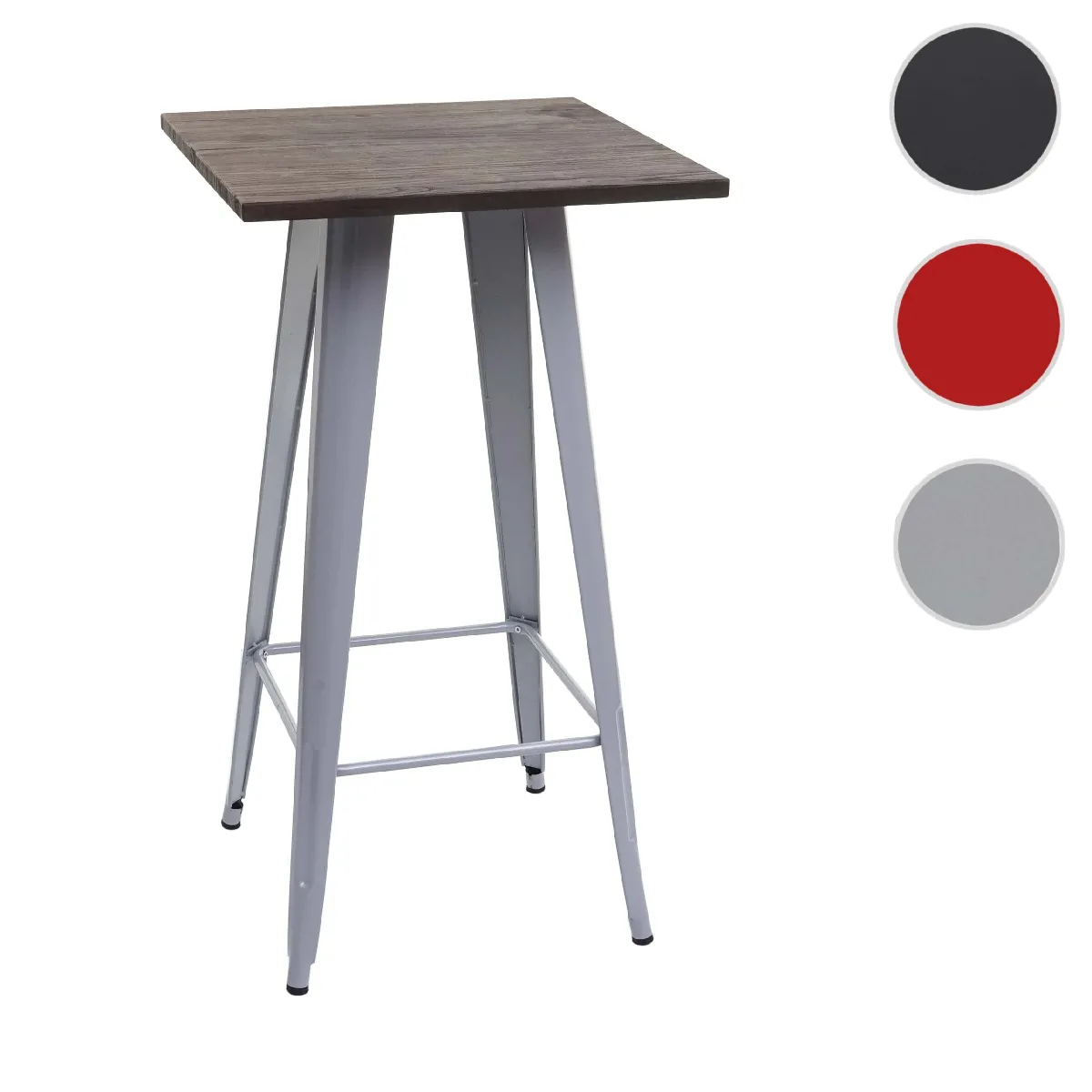 Mendler Gris Table Haute Carrée