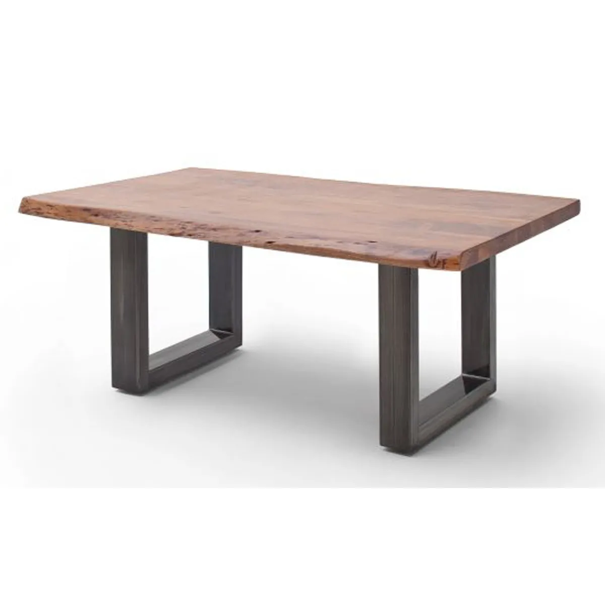 Meilleurs prix pour Pegane Table basse - Acacia massif et acier antique
