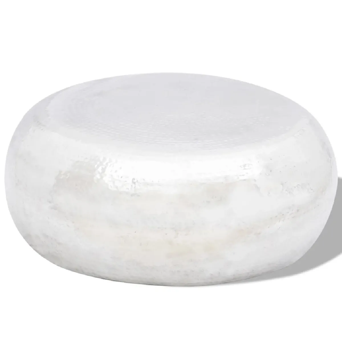 Meilleurs prix pour Maison Chic Table basse martelée - Aluminium argenté