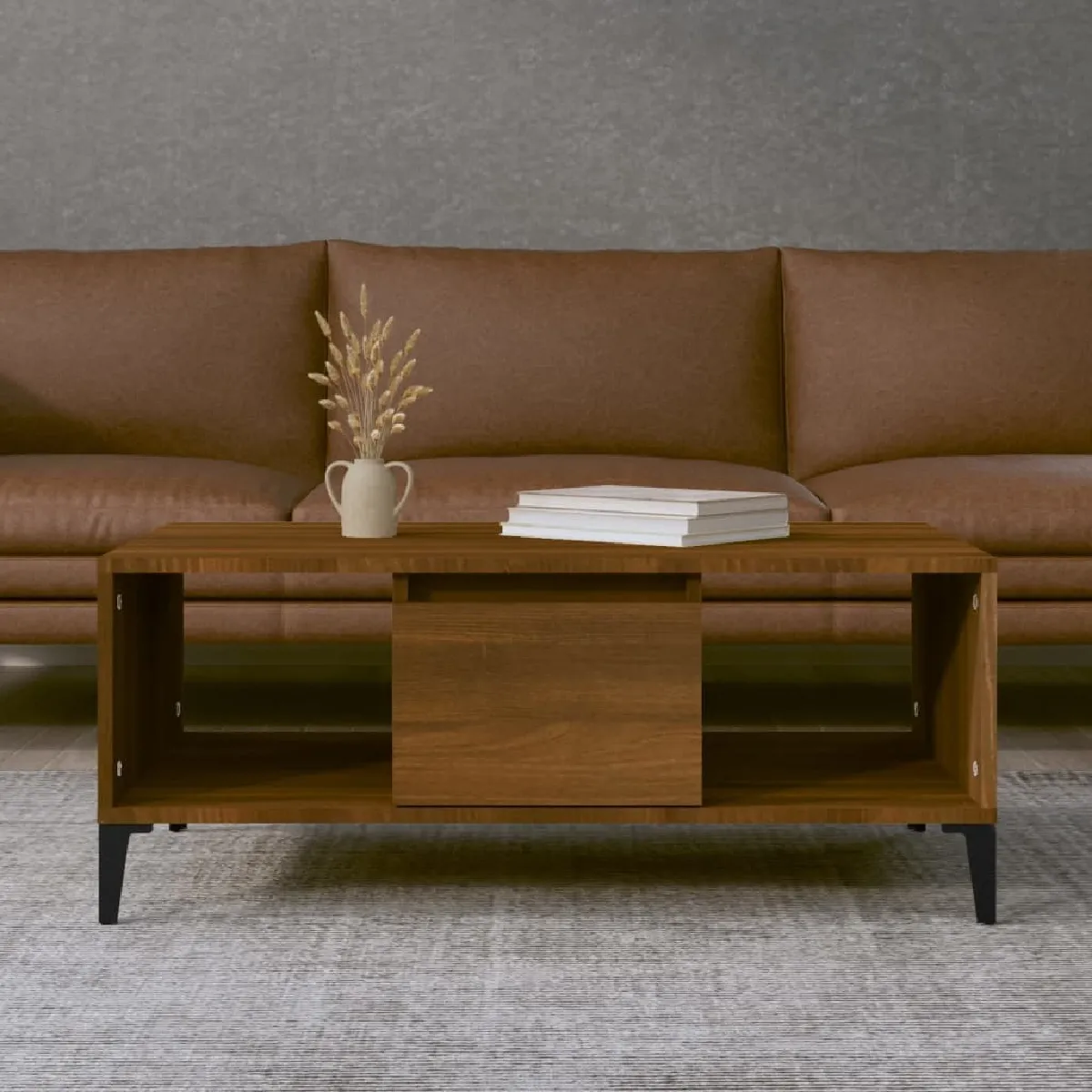 Meilleurs prix pour Maison Chic Table basse chêne marron 90x50 cm