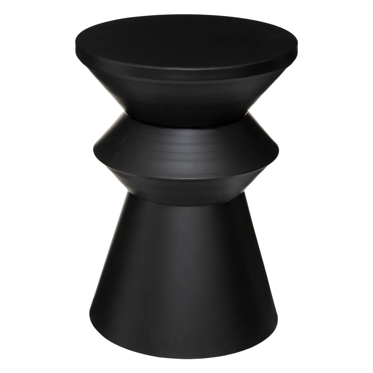 Atmosphera Noir Table D'appoint Métal