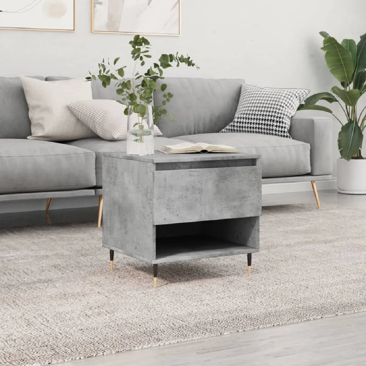 Vidaxl Gris Table Basse - Béton
