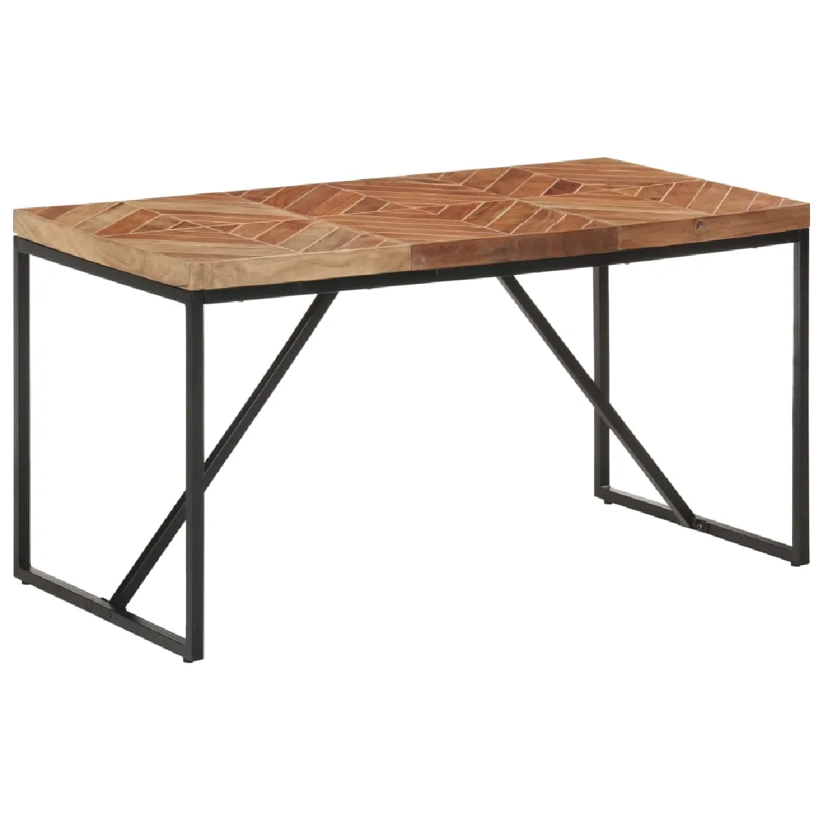 VIDAXL Table à dîner AcaciaManguier 140x70x76 cm - vue 2