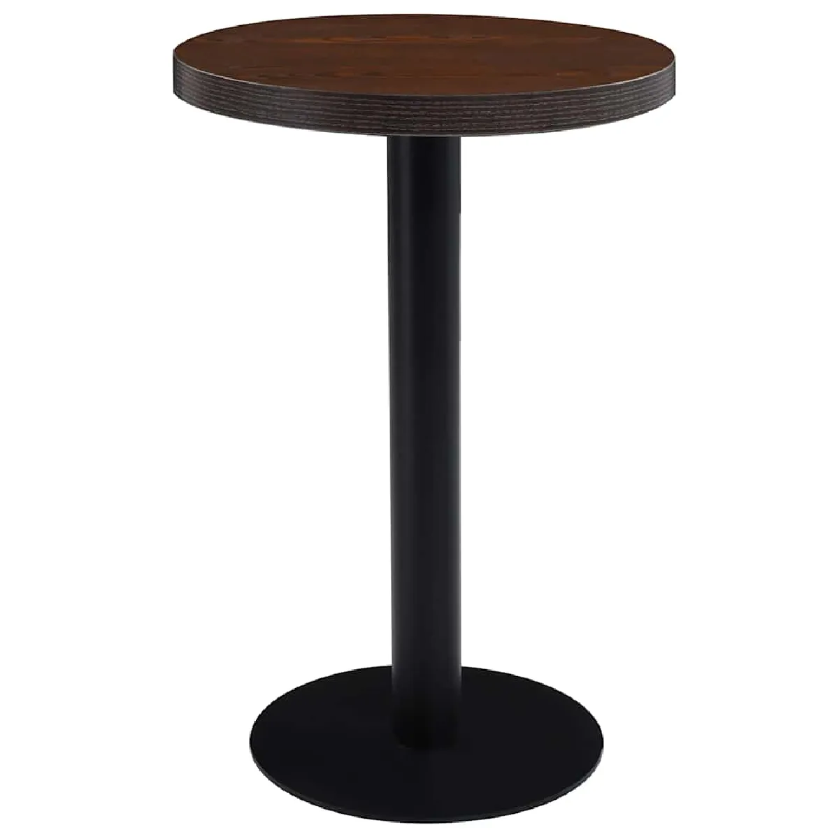 Vidaxl Marron/Noir Table De Bistro - Foncé