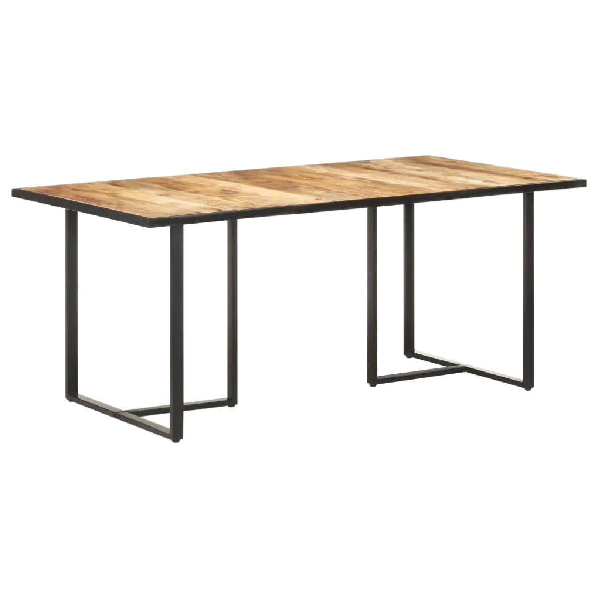 Non Communiqué Brun Vidaxl Eettafel 180 Cm Ruw Mangohout320695 - Image 3