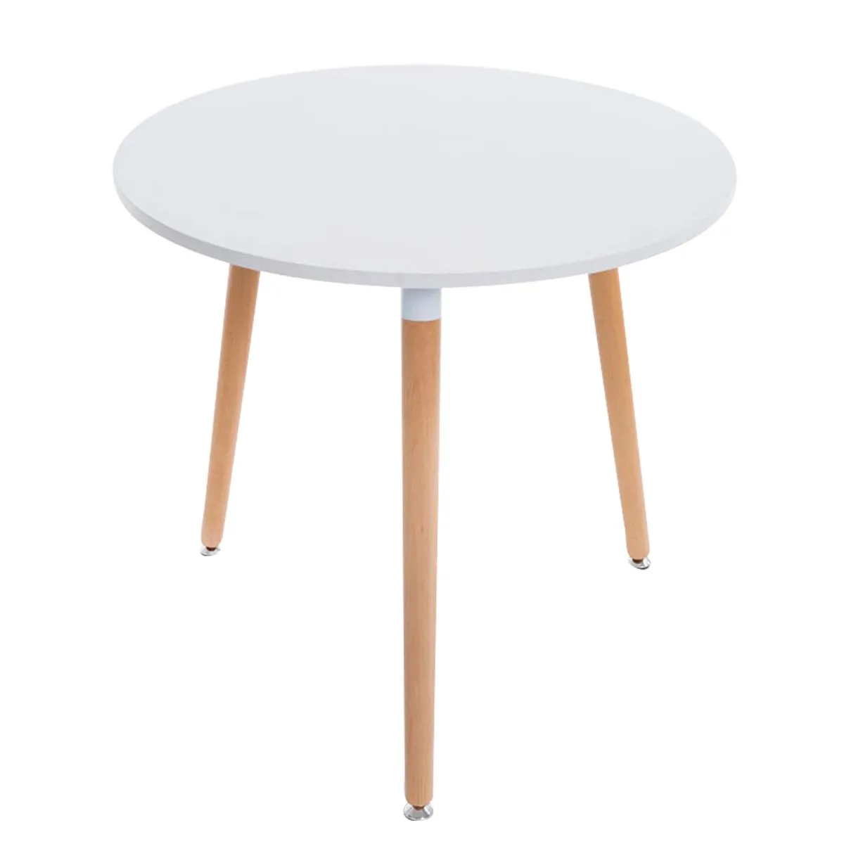 Comparer les prix de Decoshop26 Table ronde Ã˜80 cm - Bois clair