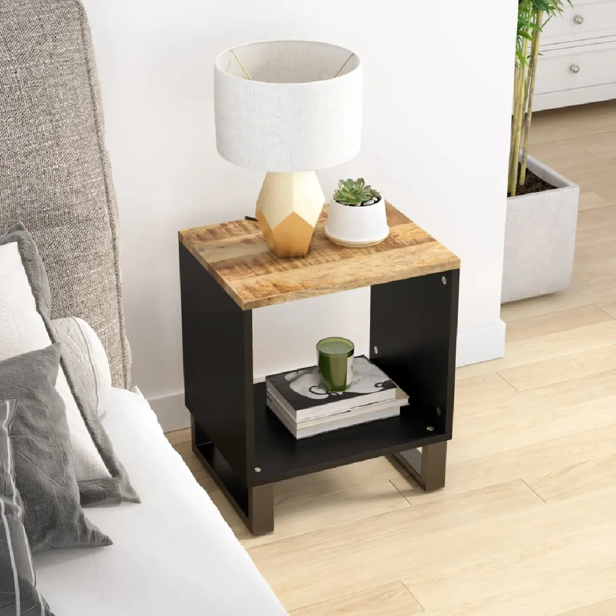 vidaXL Table basse manguier solide 40x31x46 cm