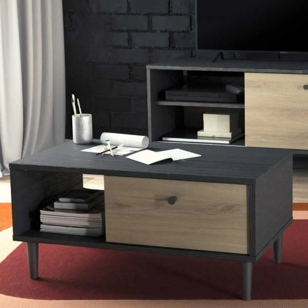 Comparer les prix de Dansmamaison Table basse TYARI