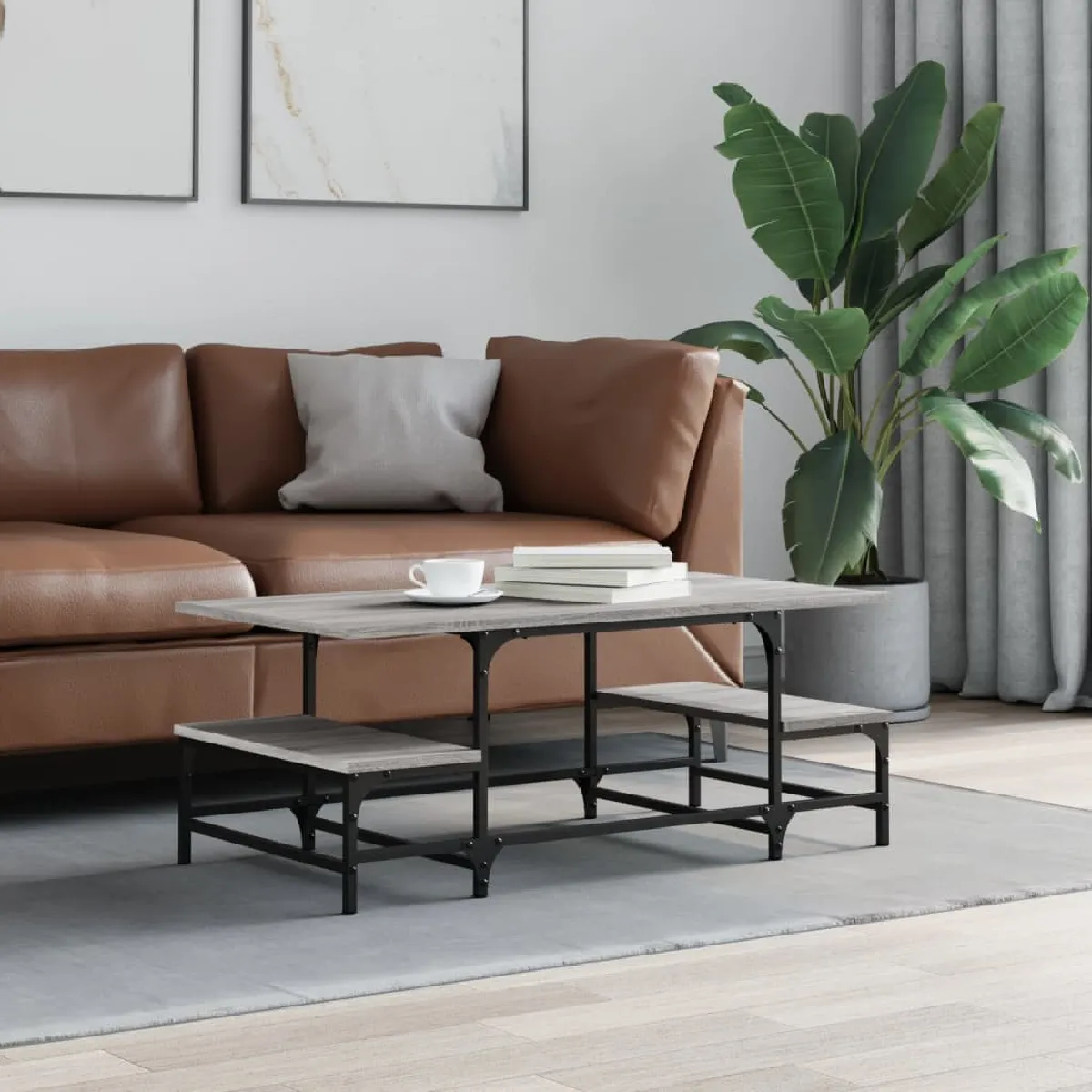 Vidaxl Gris Table Basse - Sonoma