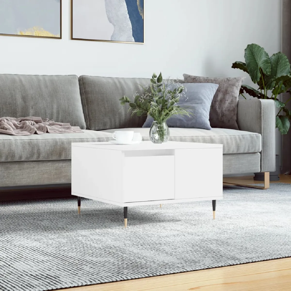 Vidaxl Blanc Table Basse