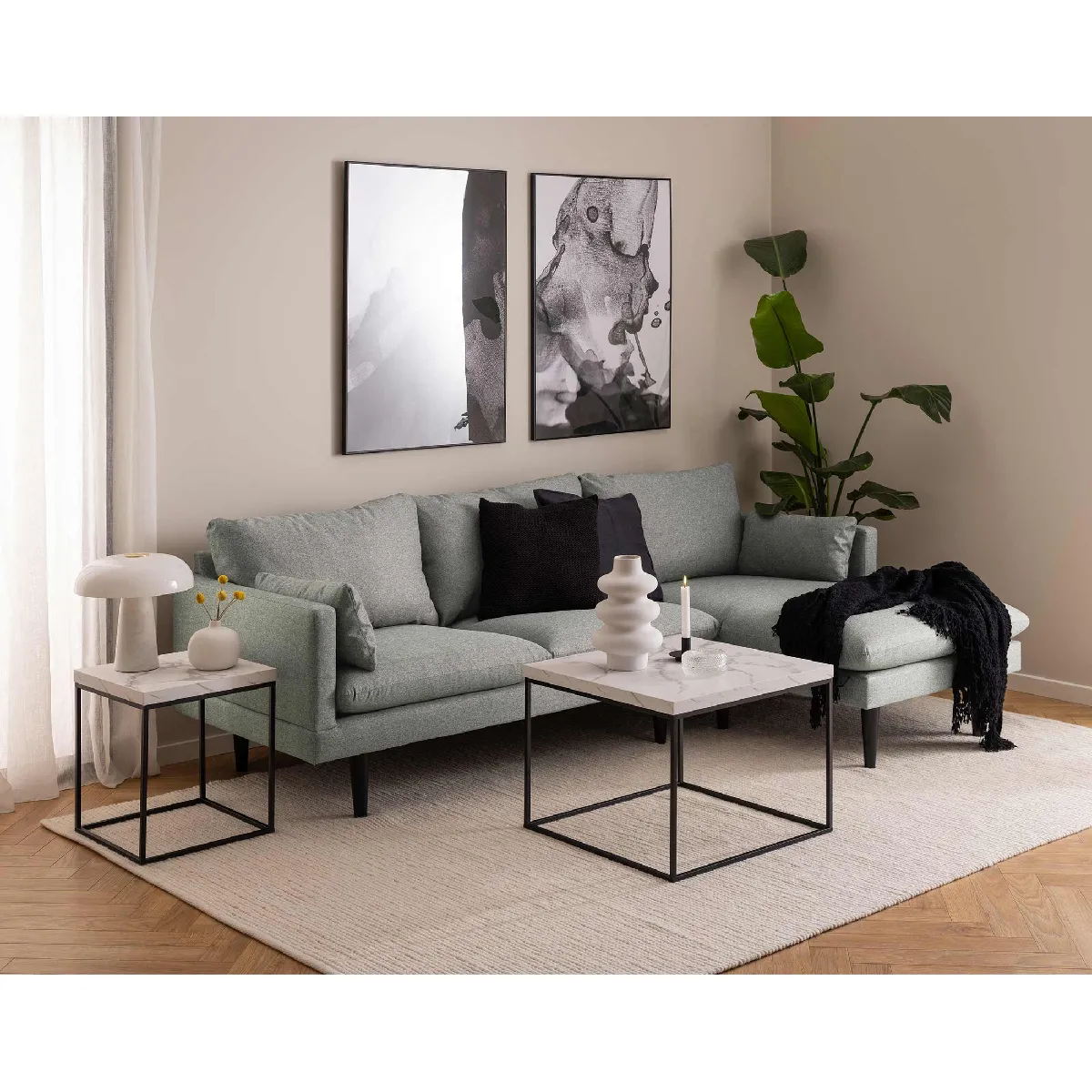 Meilleurs prix pour Lisa Design Alamosa Table basse effet marbre