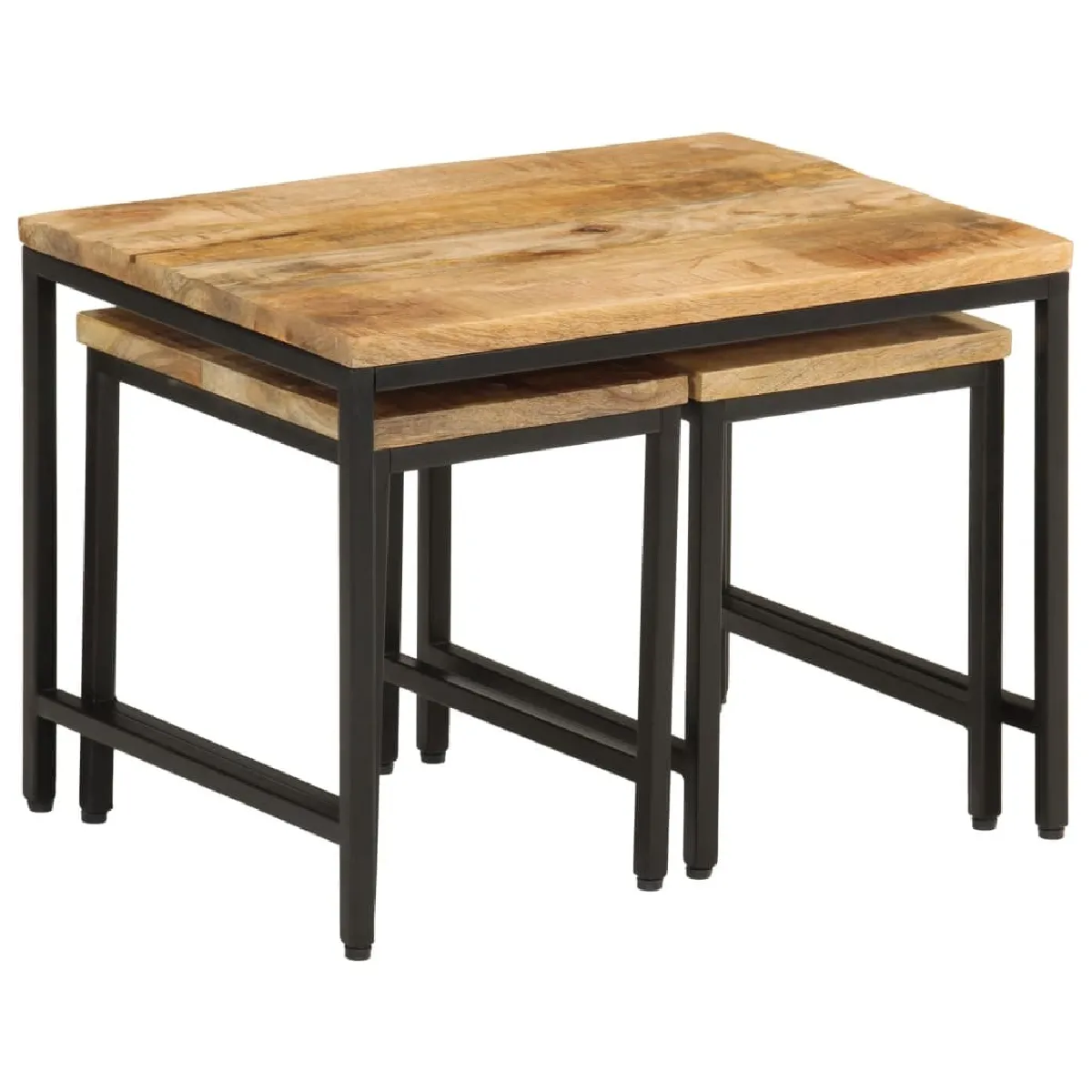 Comparer les prix de Maison Chic Tables gigognes - Bois de manguier