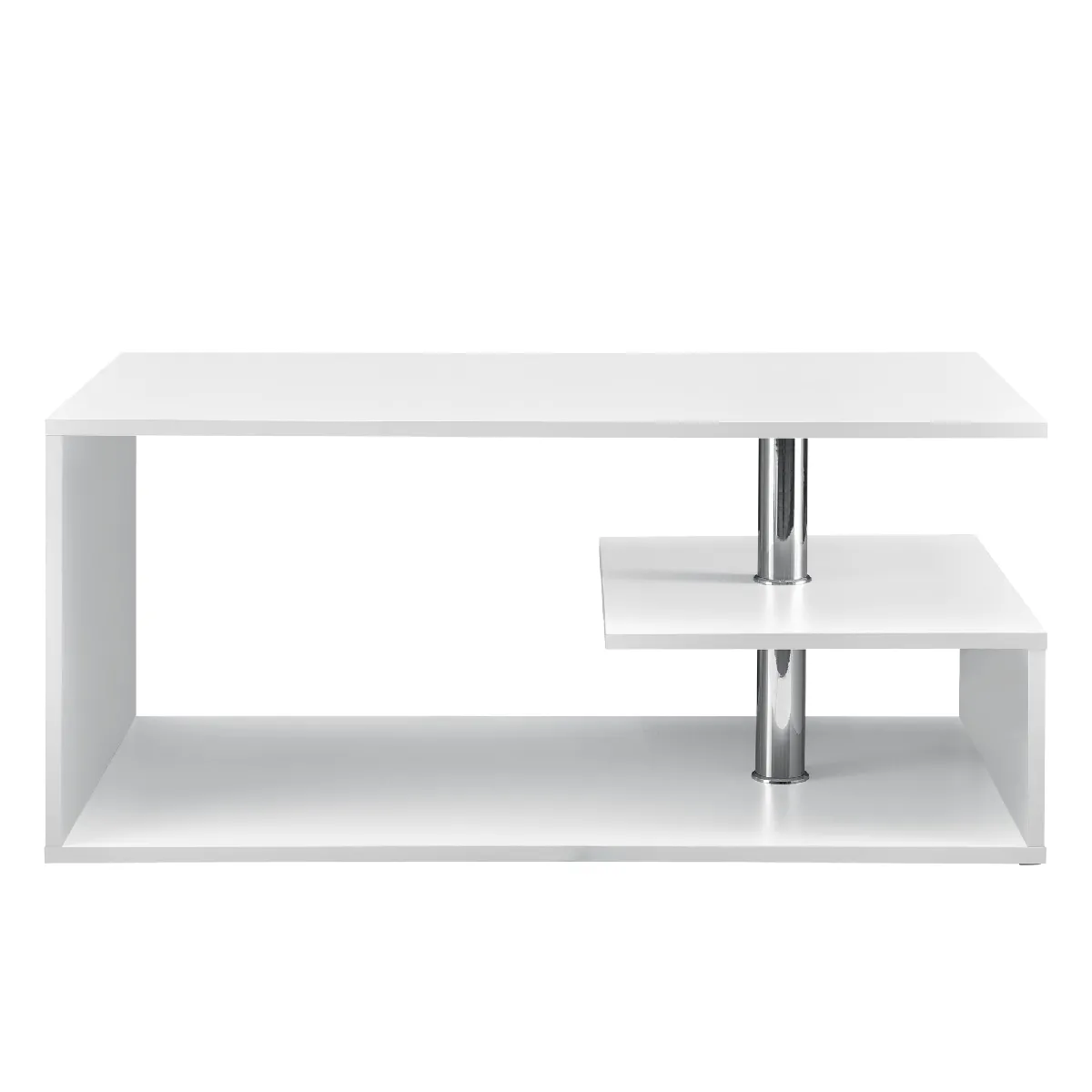 Comparer les prix de Table basse salon - Étagère MDF 90 cm