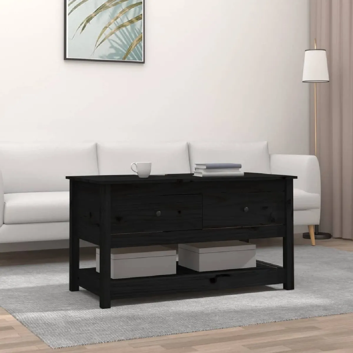 Comparer les prix de Maison Chic Table basse MN91519 - Noir