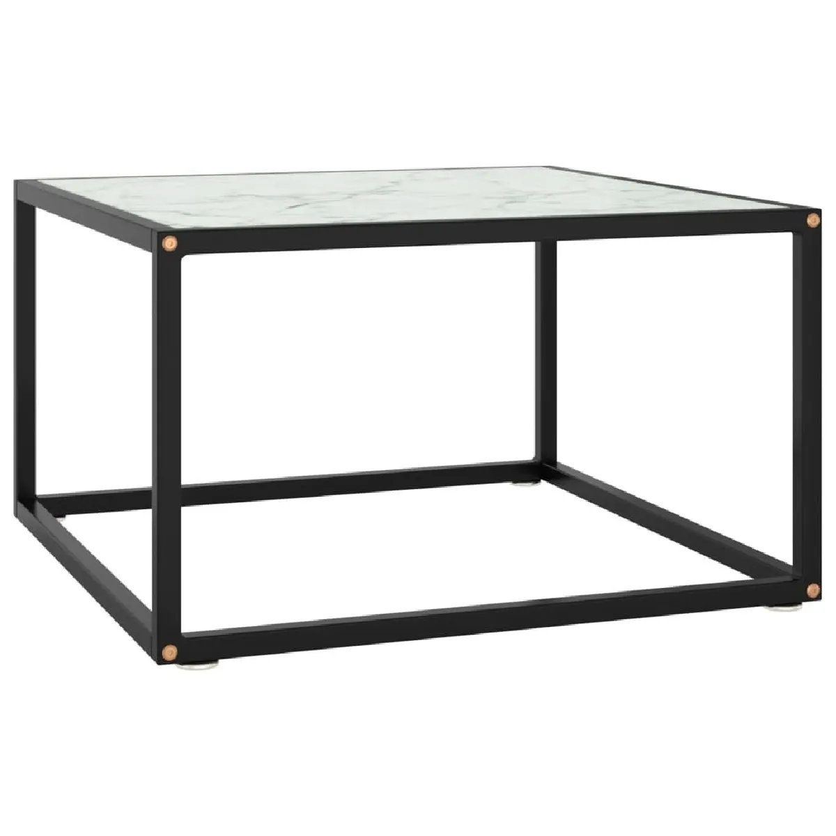 Comparer les prix de Maison Chic Table basse - Noir/Verre marbre