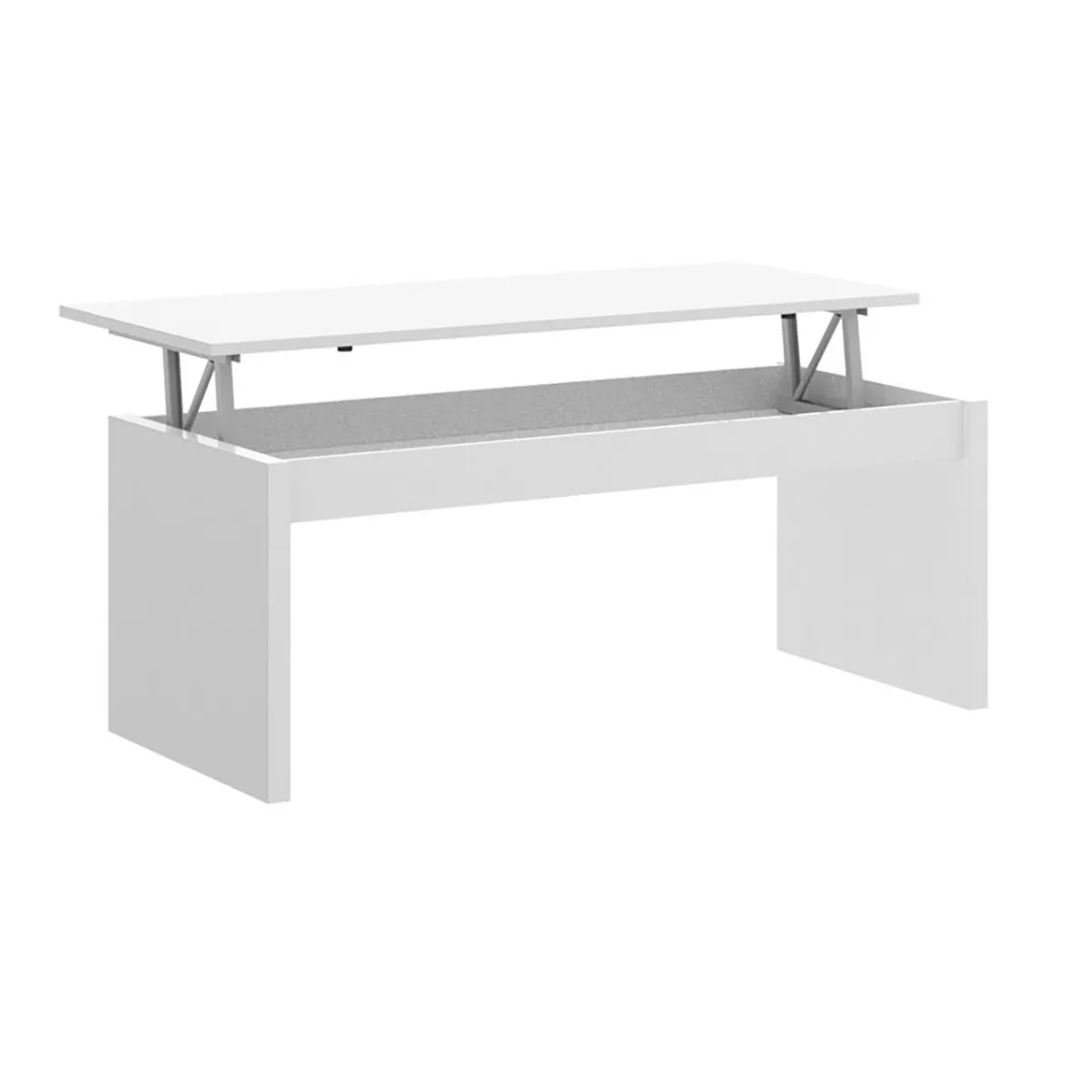 Meilleurs prix pour pegane Table basse modulable - Blanc brillant