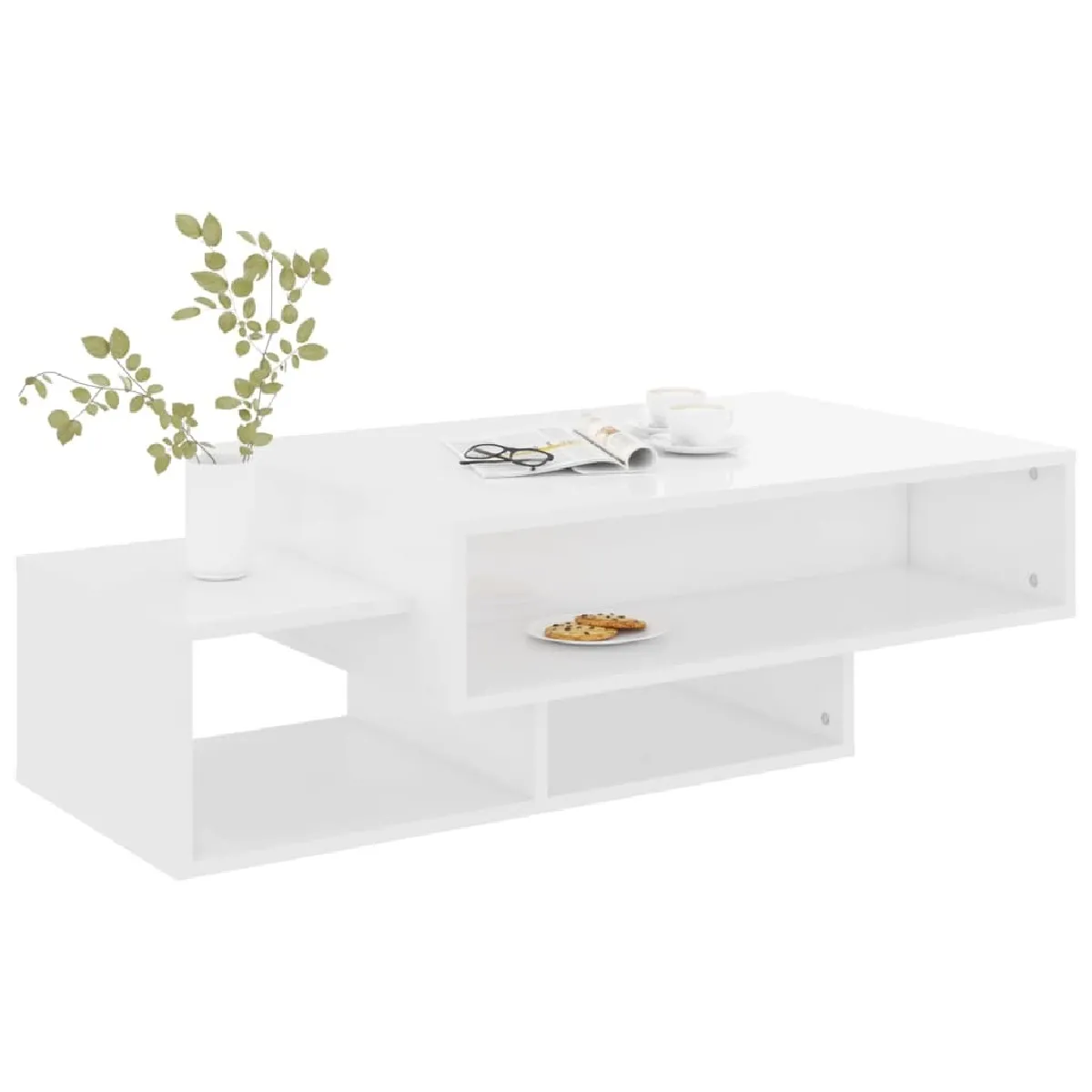 Meilleurs prix pour MPC Table basse - Blanche 105x32x60 cm