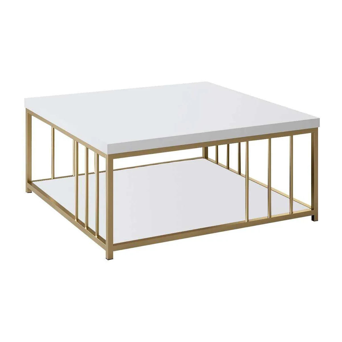 Meilleurs prix pour Hanah Home Table basse Zenn blanc doré