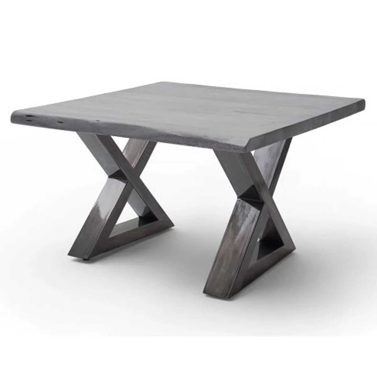 Meilleurs prix pour Pegane Table basse carrée en acacia - Gris