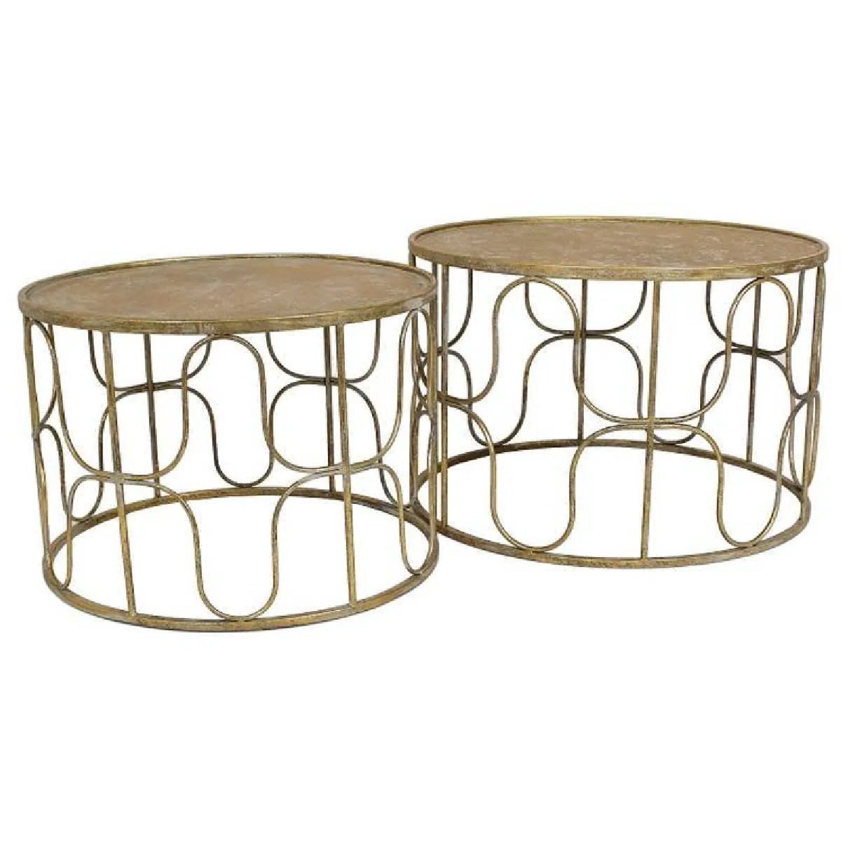 Meilleurs prix pour L'héritier du temps table basse ronde - Doré