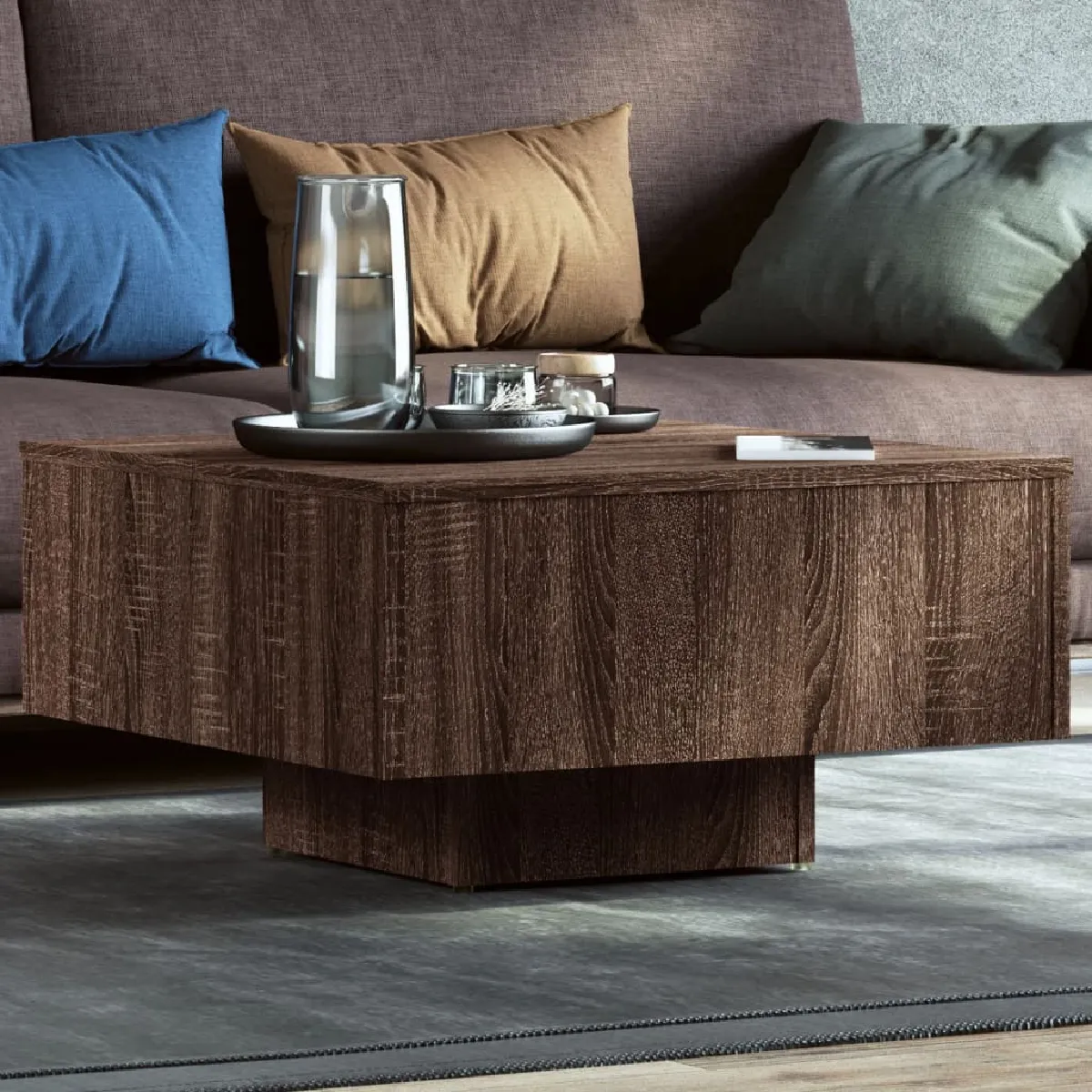 Comparer les prix de vidaXL - Table basse Chêne Marron, 60x60 cm