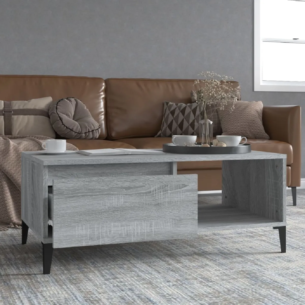 Meilleurs prix pour VidaXL Table Basse 90x50x36.5 - Bois d'Ingénierie