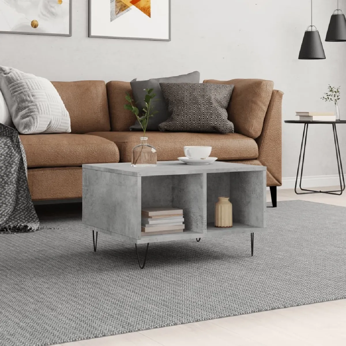 Comparer les prix de Maison Chic MN75259 - Gris béton
