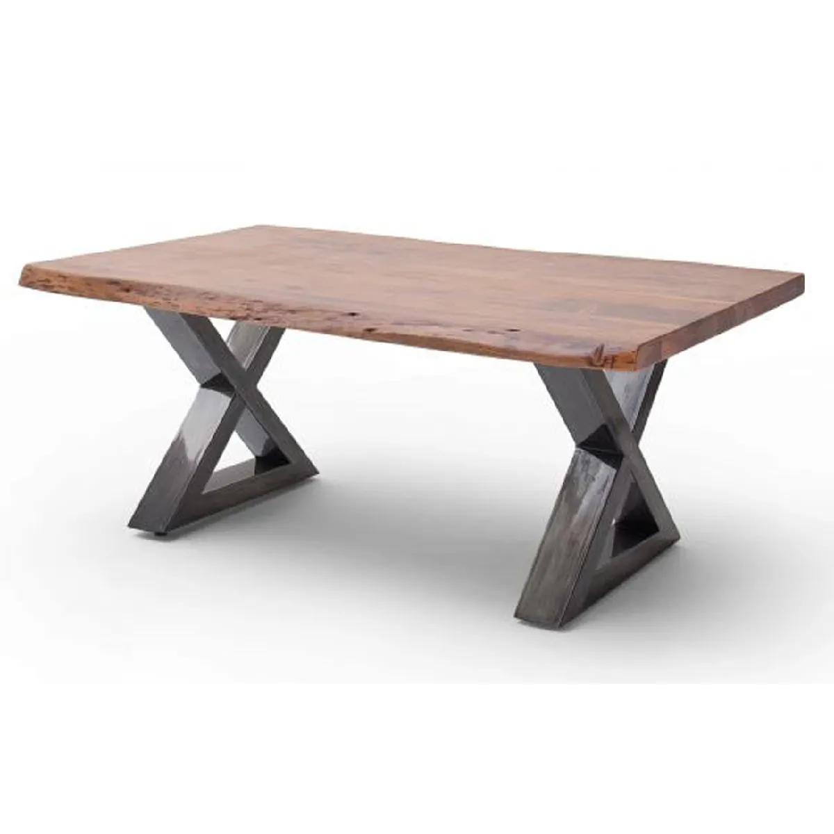 Meilleurs prix pour pegane Table basse 110x70 cm - Acacia/noyer