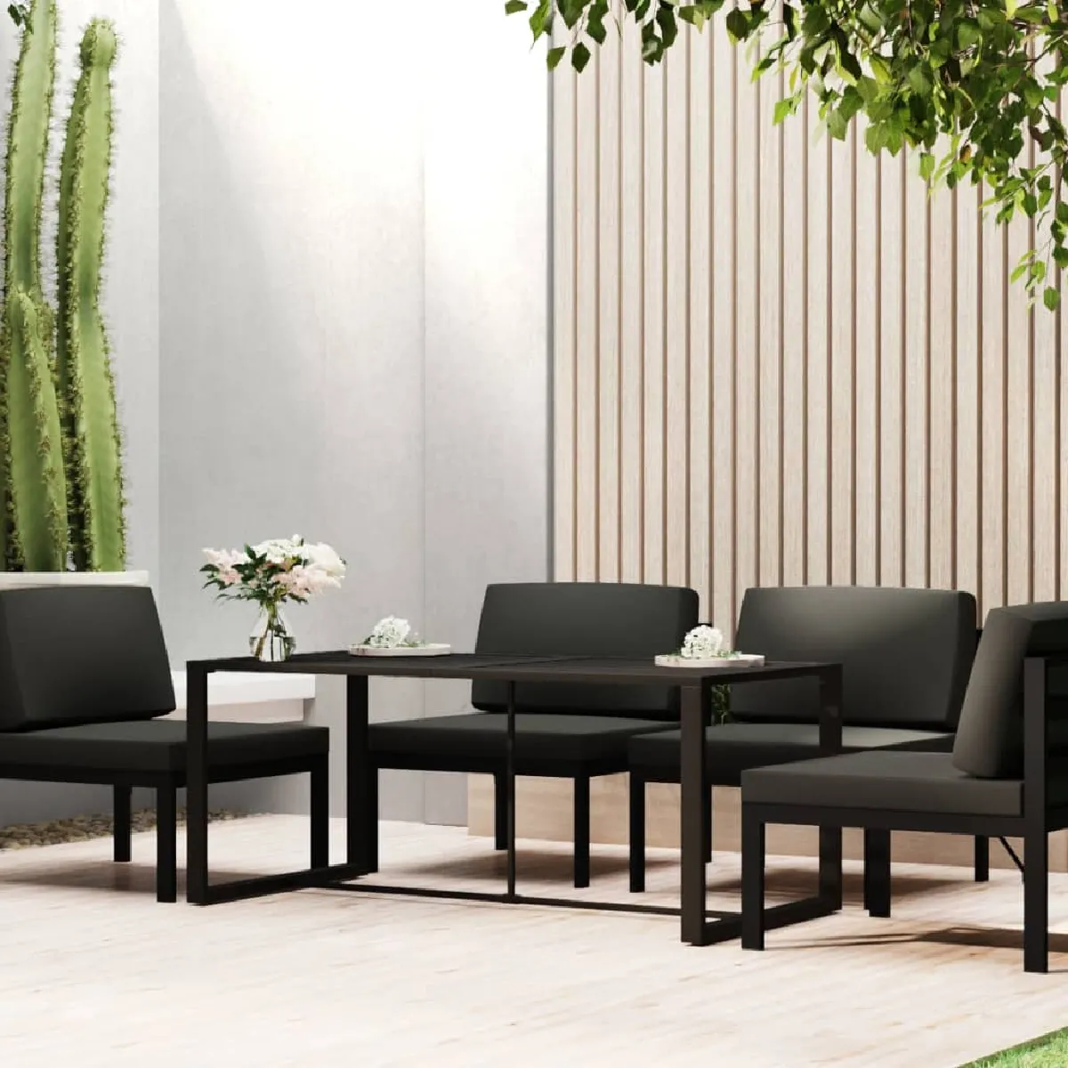 Vidaxl Table À Dîner D'extérieur - Aluminium