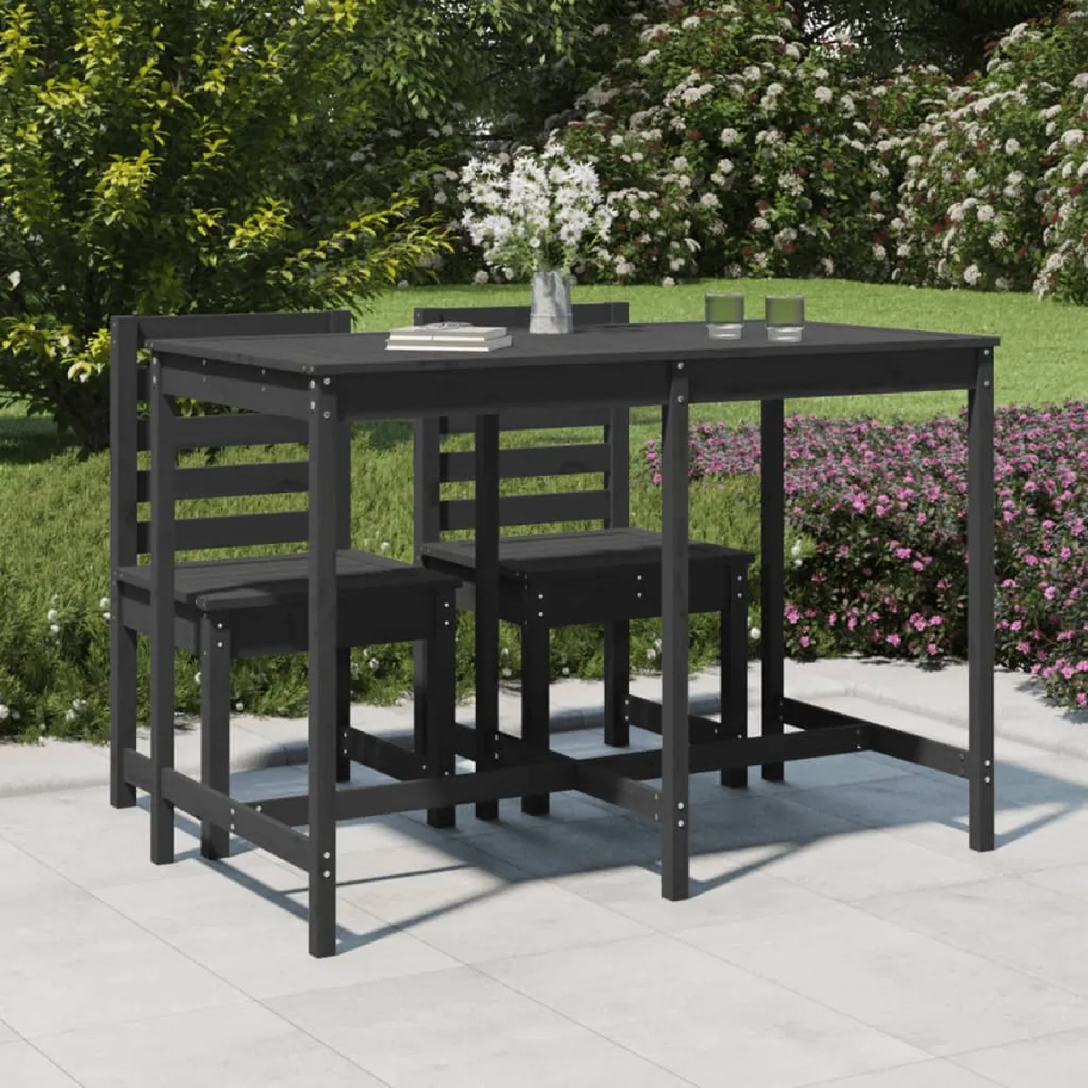 vidaXL Table de jardin 159 5x82 5 cm Pin