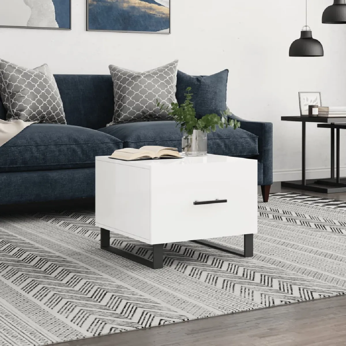 Meilleurs prix pour VIDAXL Table Basse - Blanc Brillant