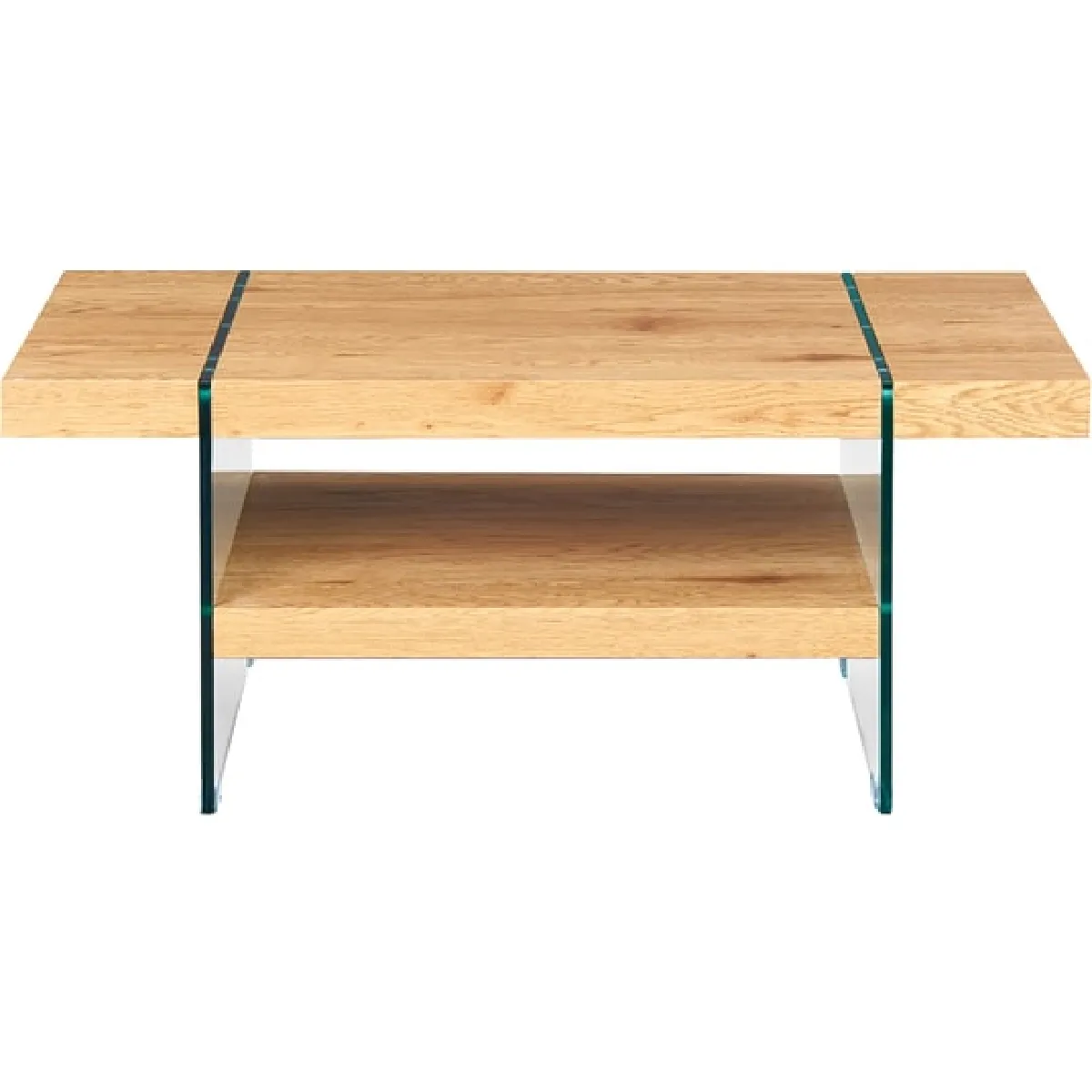 Comparer les prix de Mes Table basse rectangulaire verre - Chêne