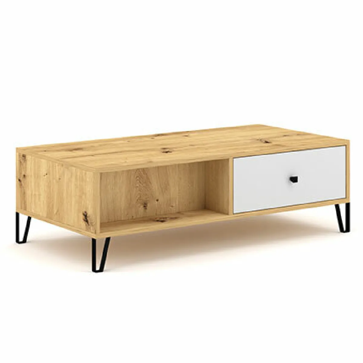 Comparer les prix de Mes Table basse design - Chêne et blanc