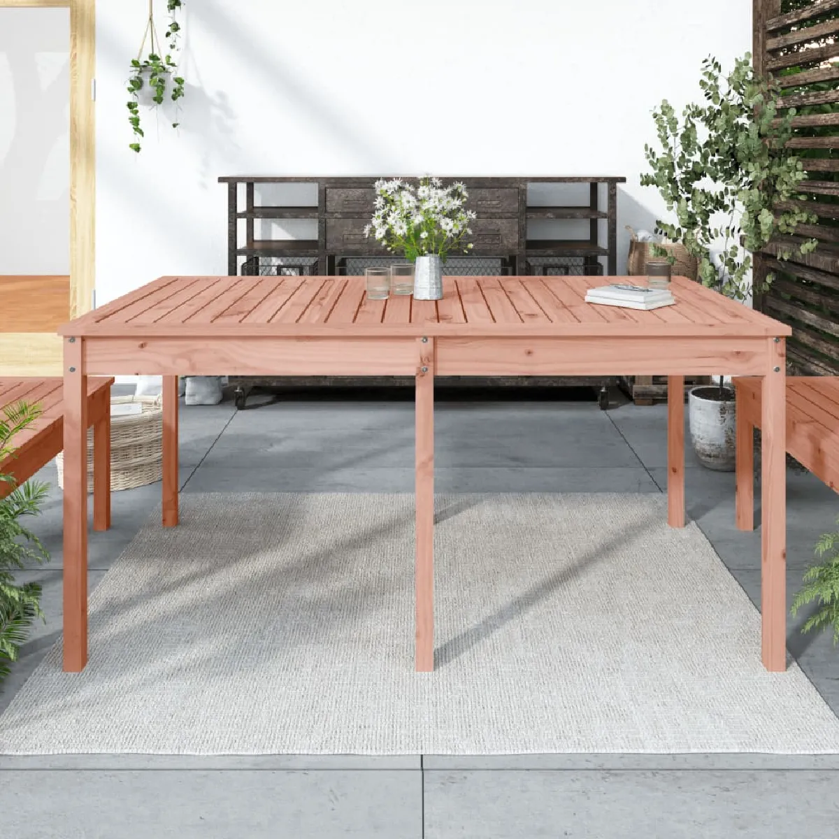 vidaXL Table de jardin 159 5x82 5x76 cm bois massif de douglas 823981 - vue 2