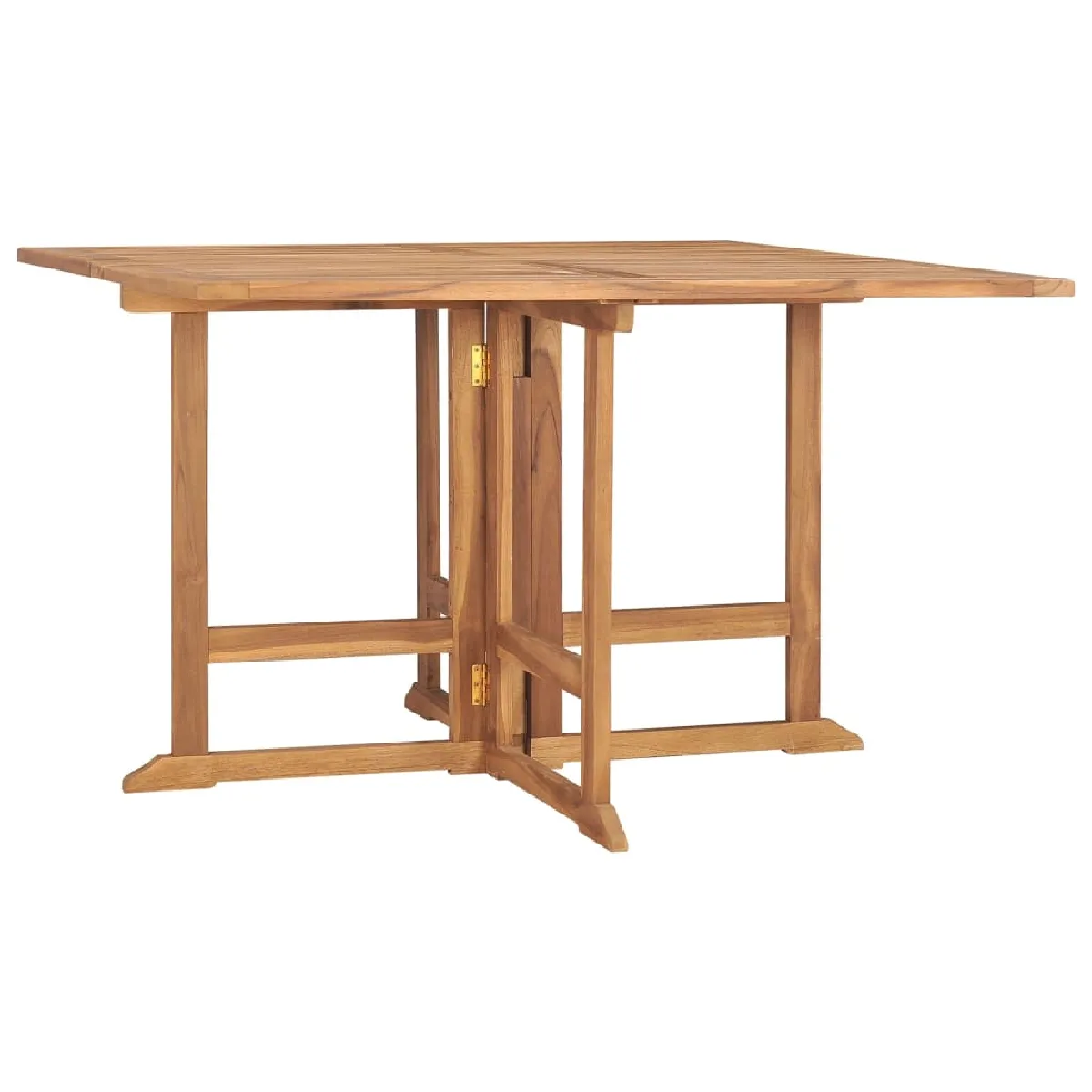 VIDAXL Table à dîner pliable 110x110x75 cm - Teck massif