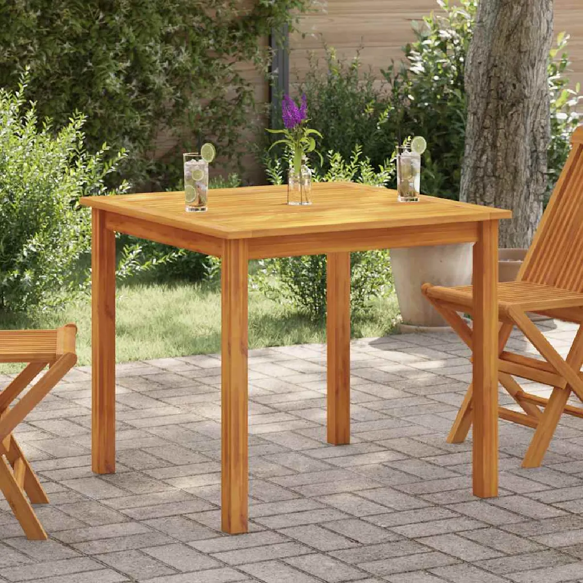 vidaXL Table de jardin Bois d'acacia
