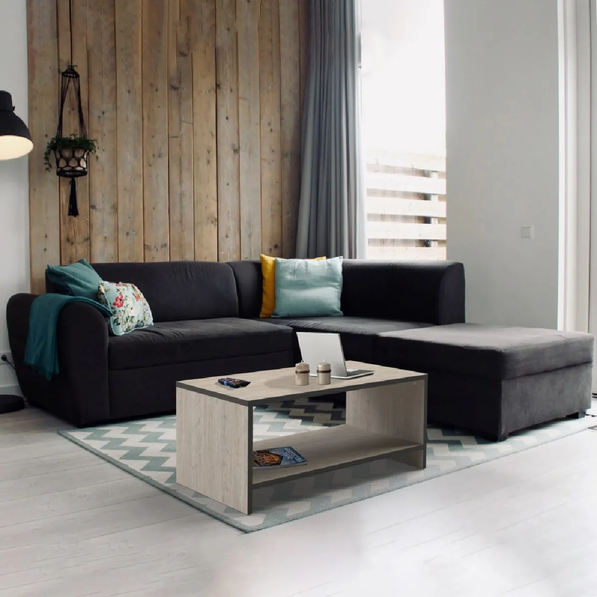 Meilleurs prix pour Le quai des affaires Table basse - Chêne blanchi