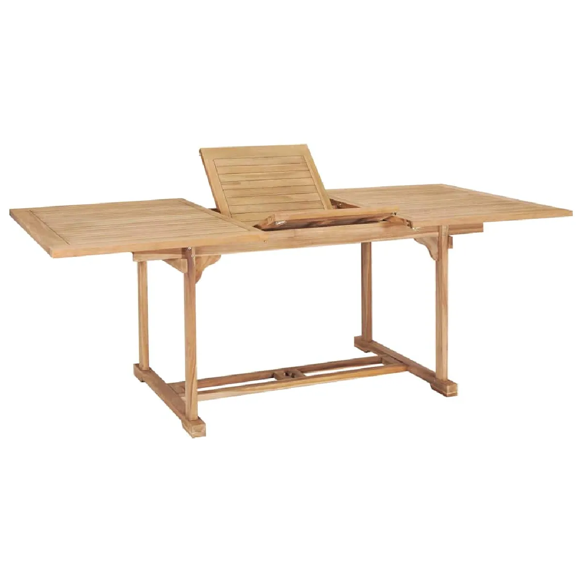 Vidaxl Table De Jardin Extensible 150-200X100 Cm Teck