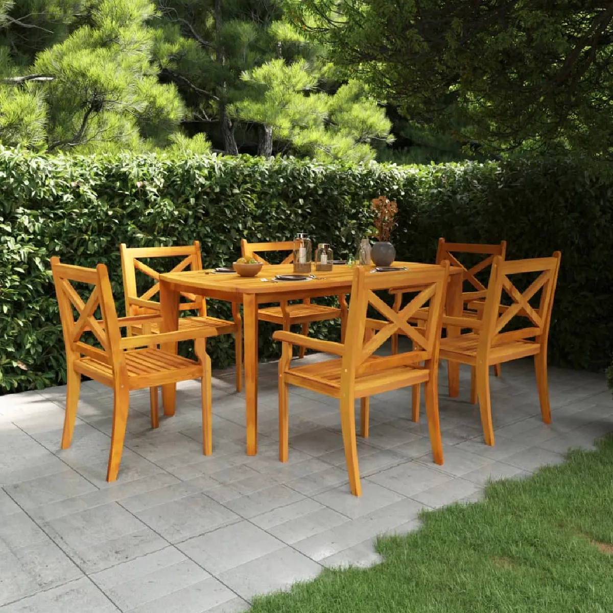 vidaXL Table de jardin 160x90x75 cm