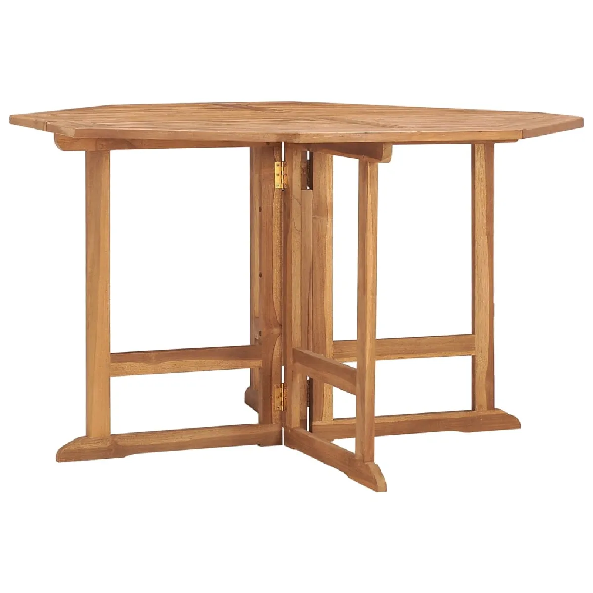 Vidaxl Table à dîner de jardin pliable 110x110x75 cm Teck massif