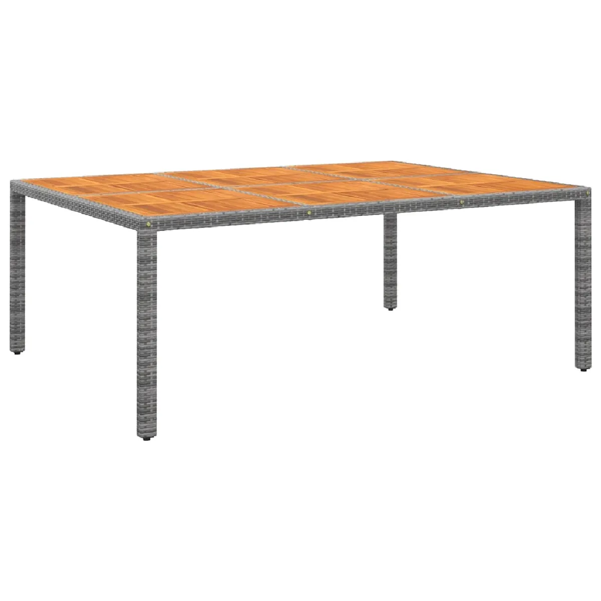 vidaXL Table de jardin 200x150x75 cm Acacia et résine tressée 310591 - vue 2