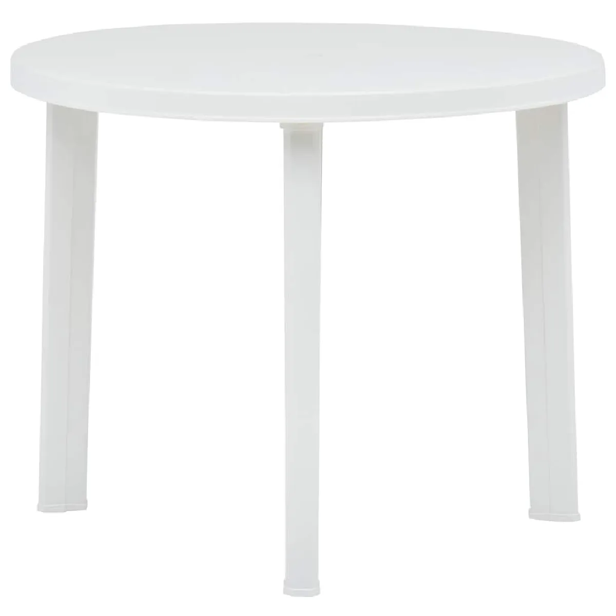 Vidaxl Blanc Table De Jardin 89 Cm Plastique - Image 3