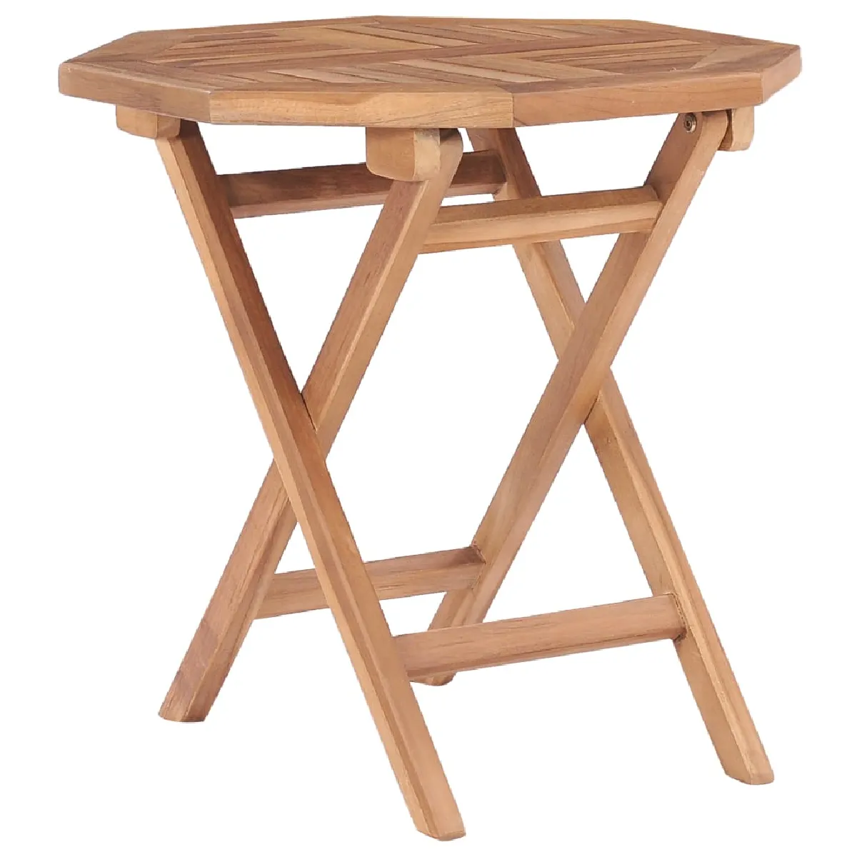 vidaXL Table pliable de jardin 45x45 cm Bois de teck - vue 3