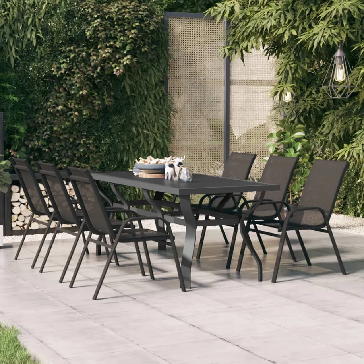 VIDAXL Table de jardin et