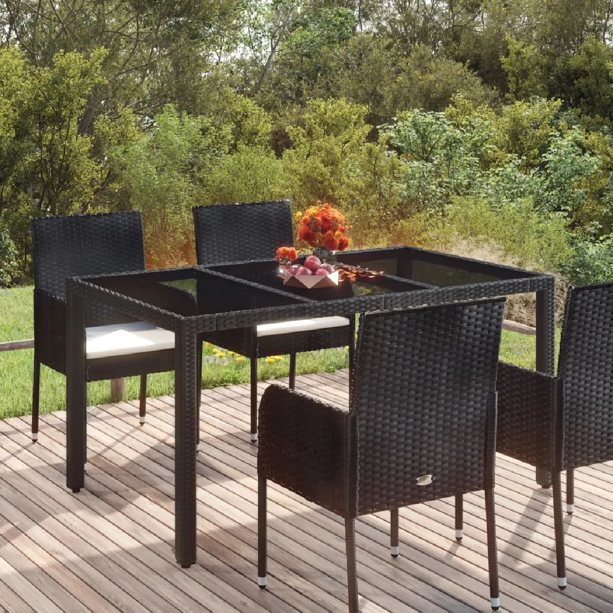 Vidaxl Noir Table De Jardin