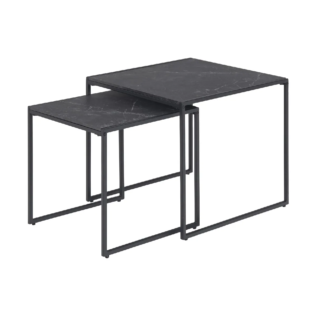 Comparer les prix de Concept Usine Tables Gigognes Marbre Noir