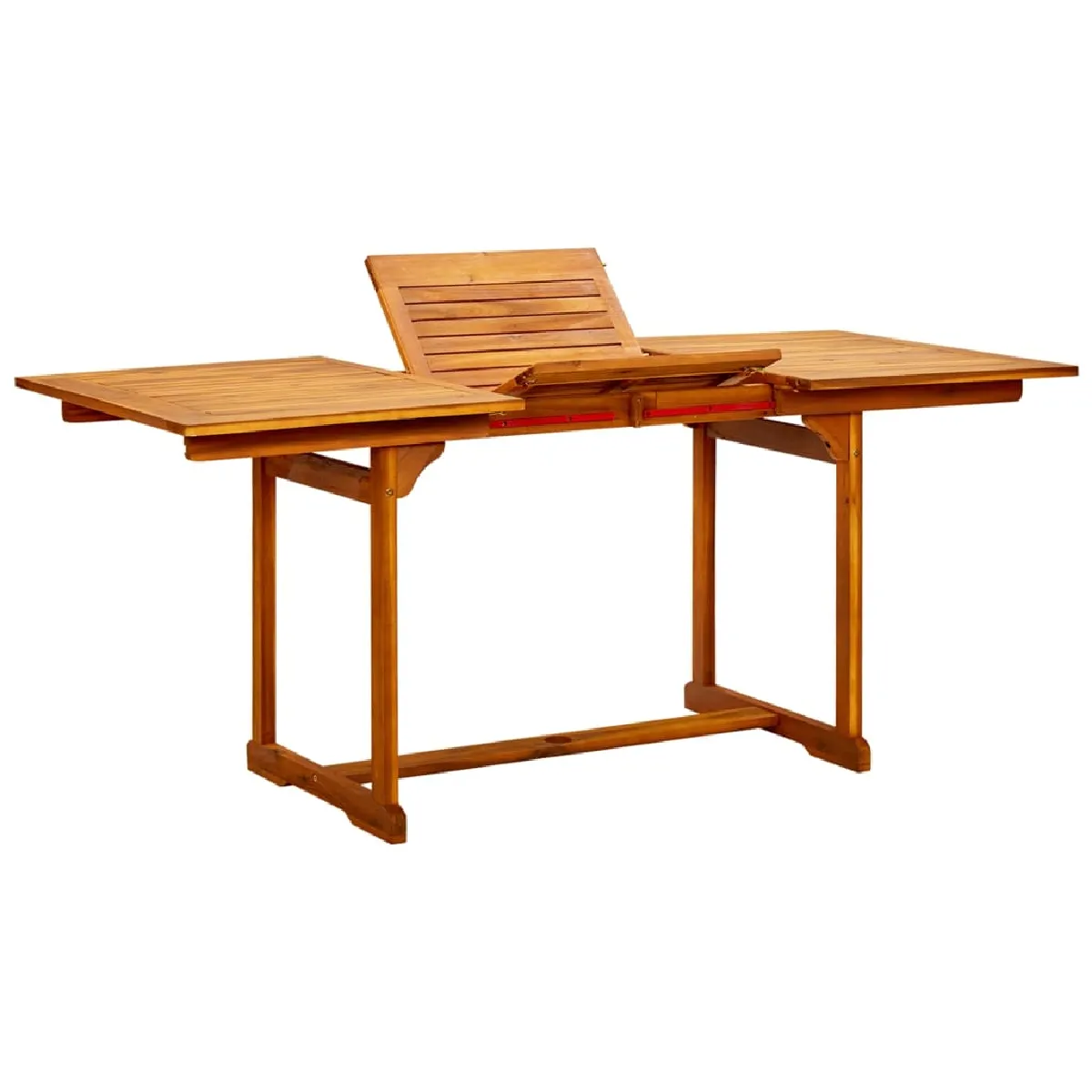 Vidaxl Table à dîner de jardin (120-170)x80x75 cm Bois dacacia massif 316568