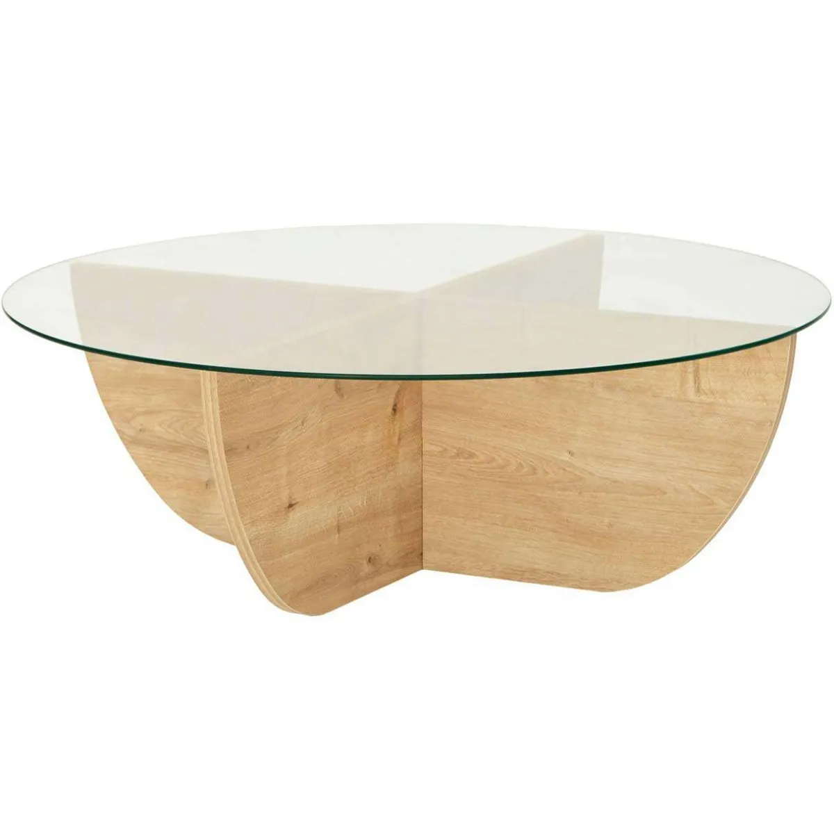 Meilleurs prix pour Table Basse LILY Chêne Verre