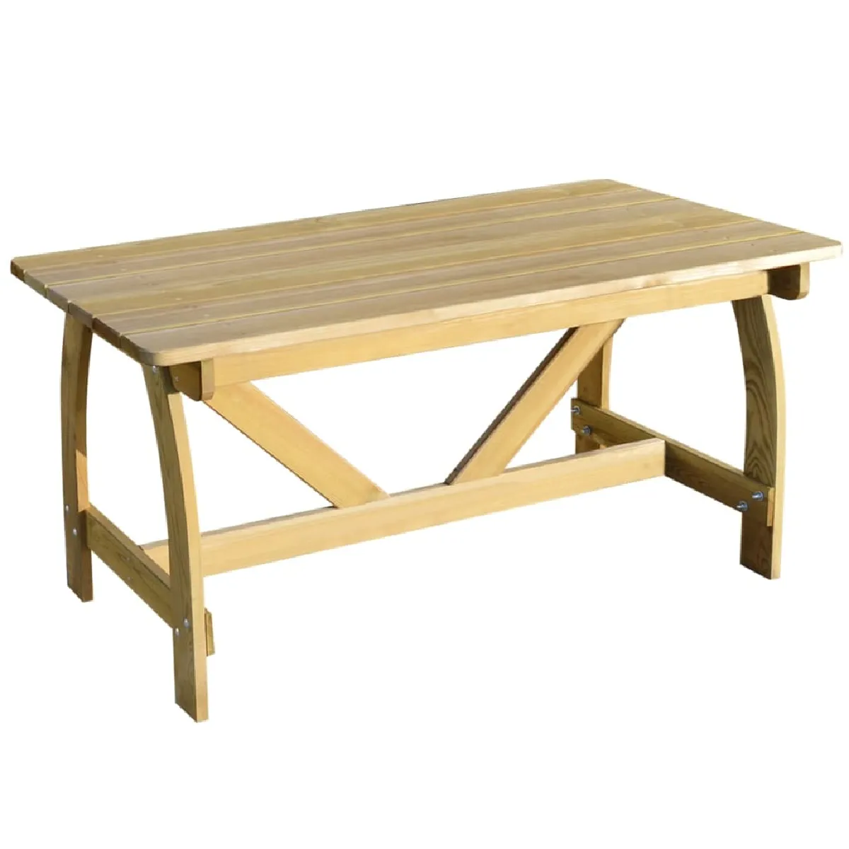 Vidaxl Table de jardin 150x74x75 cm imprégné